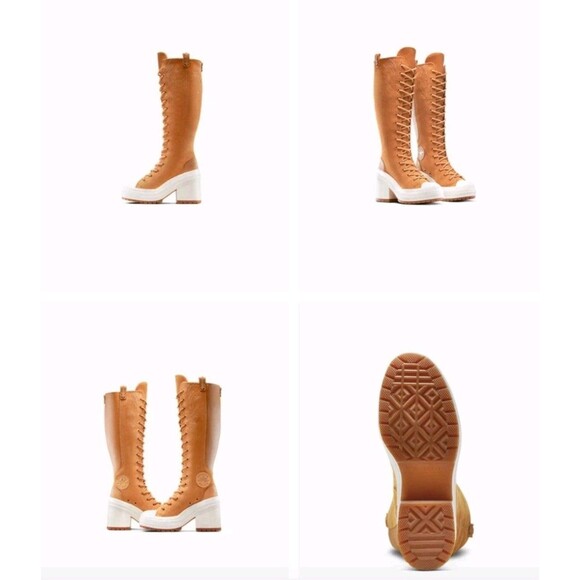 New CONVERSE Chuck 70 De Luxe Heel XX Platform High Western Women’s Sz 8 A15660C - Picture 11 of 14